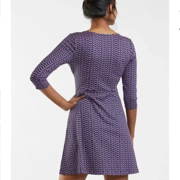 TITLE NINE Wrapper's Delight Dress Pallay Print Size Small Purple Outdoor - Picture 2 of 8